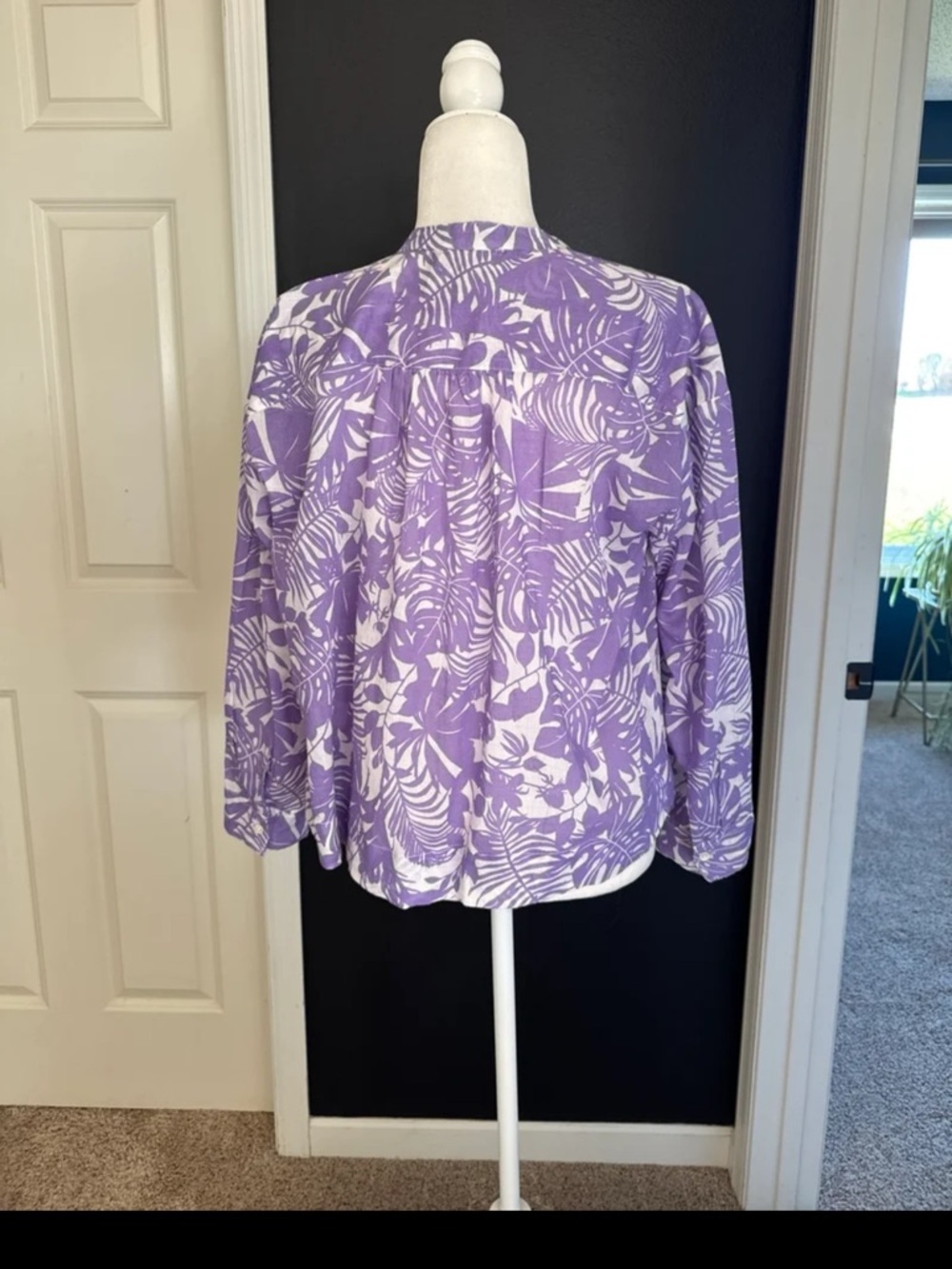 SUNDRY Palm Beach Henley in Bright Orchid size 1 or US Small - Picture 9 of 12